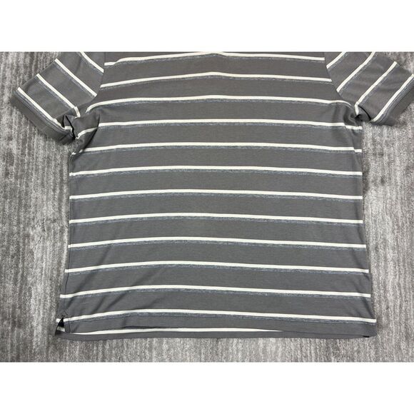 Banana Republic Shirt Mens Extra Large Gray Stripe Luxury Touch Cotton - Picture 8 of 10